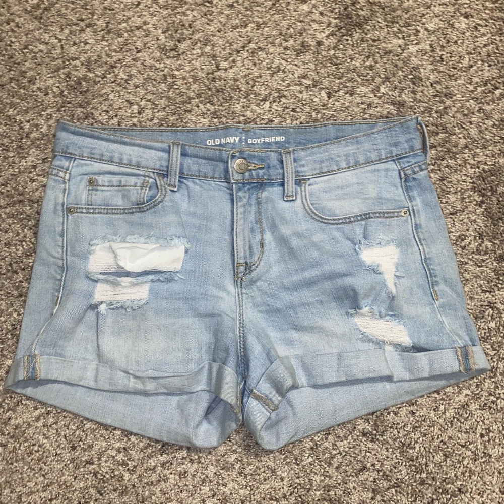 Old navy boyfriend jean shorts